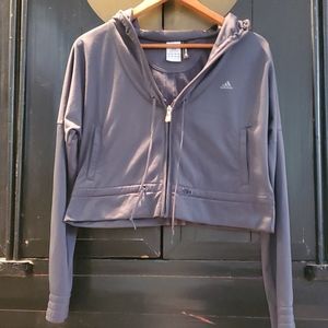 Adidas midriff athletic top